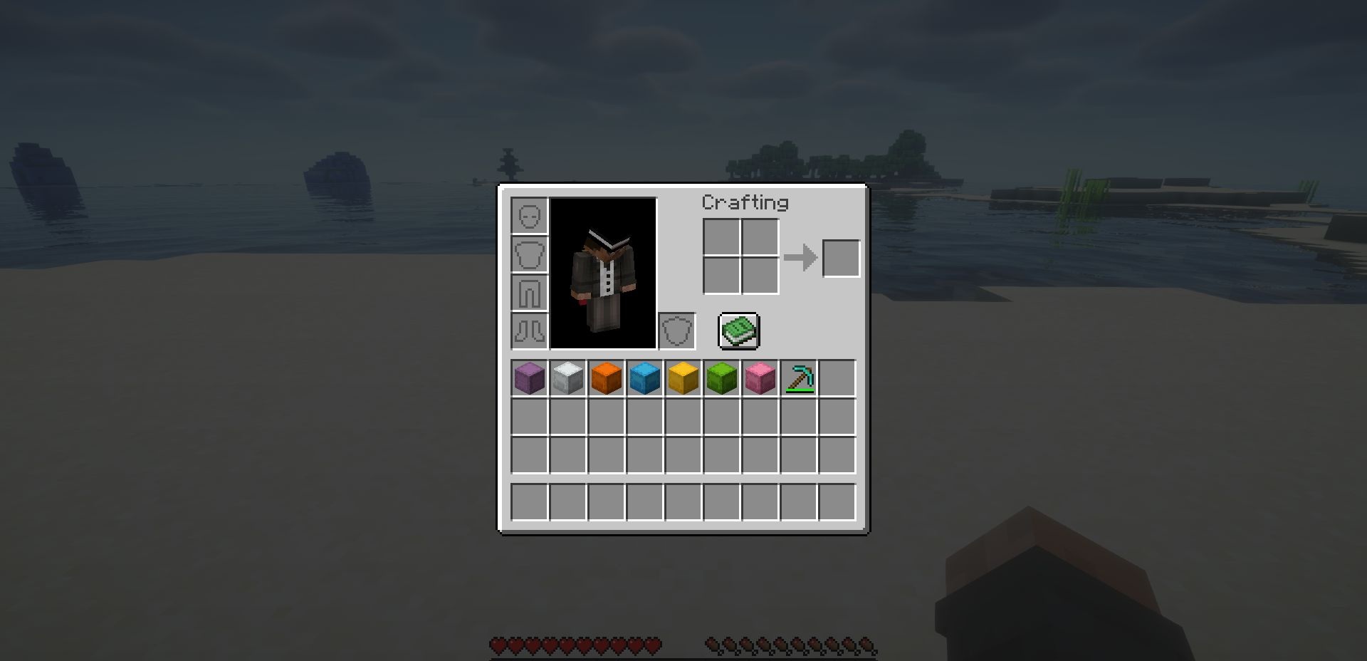 Пример работы Inventory Tweaks в Minecraft с сортировкой предметов в сундуке