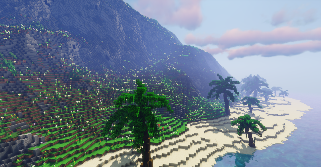 Пример сложного механизма из редстоуна в Minecraft с поршнями и повторителями