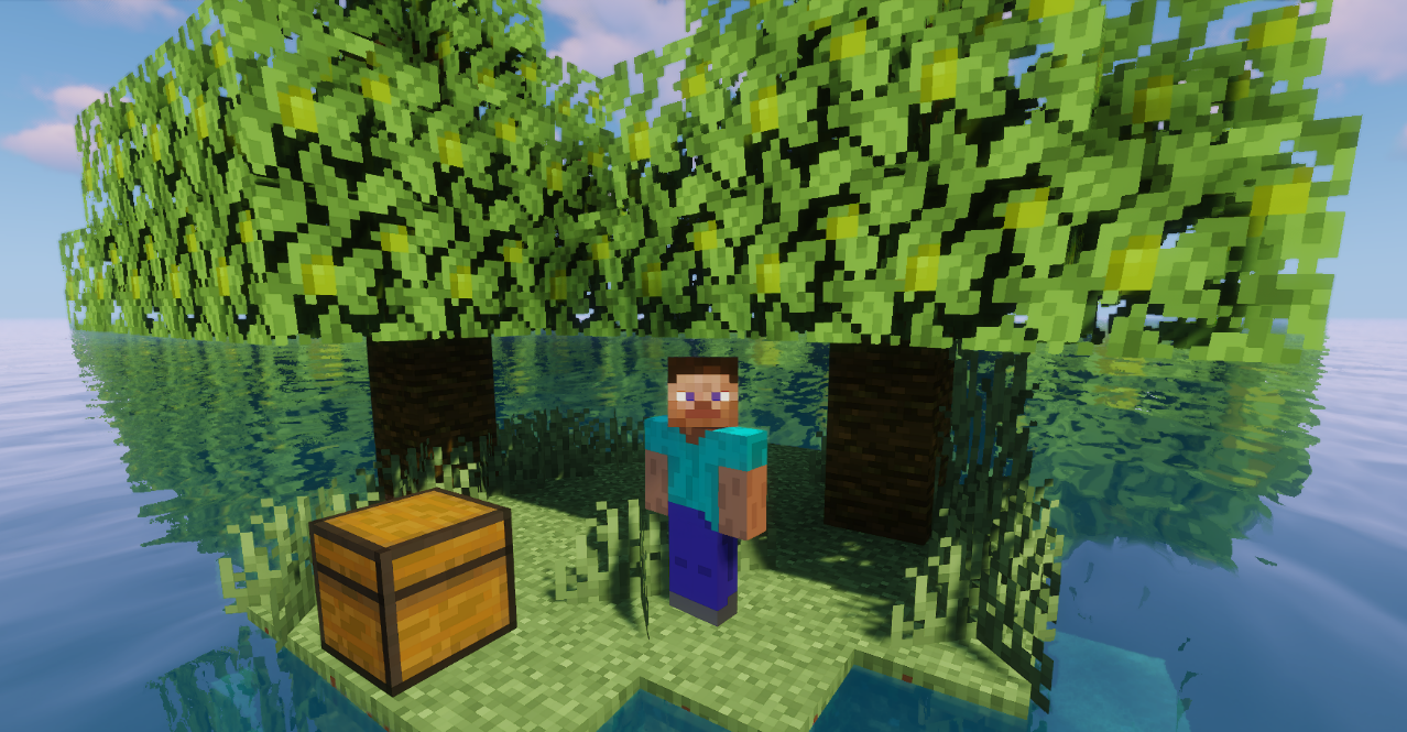 Крафтинговая сетка с верстаком и инструментами в Minecraft