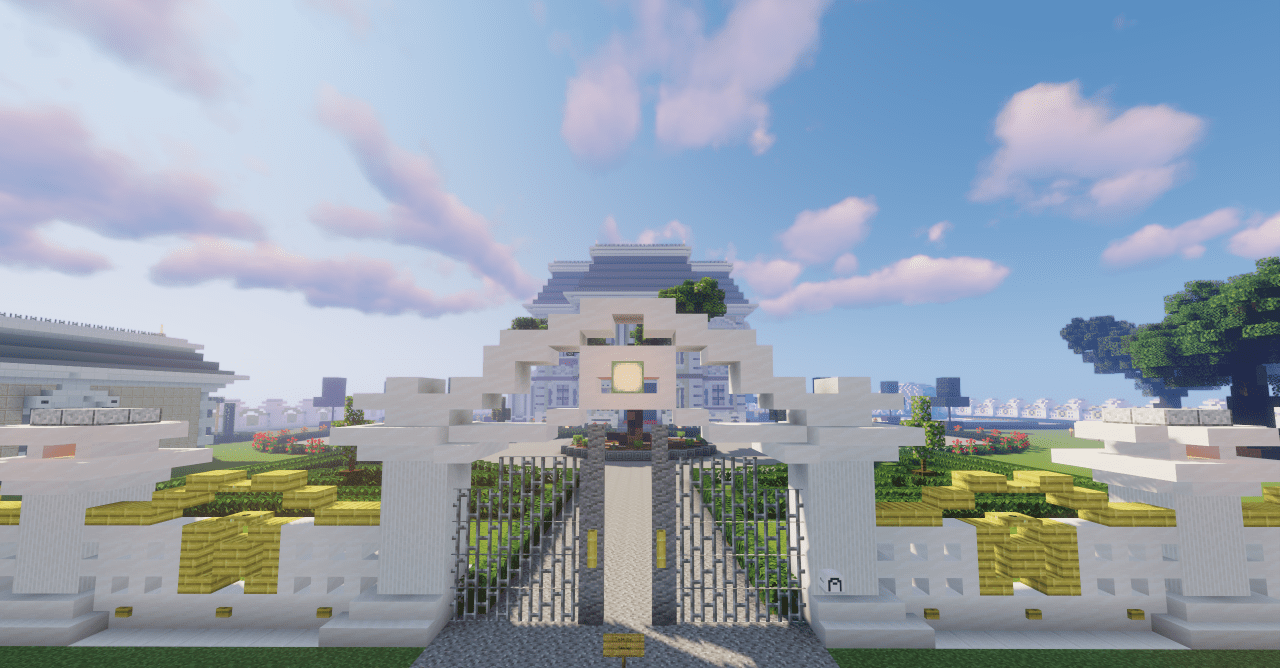 Детализированная гостиная в Master Mansion с камином и мебелью