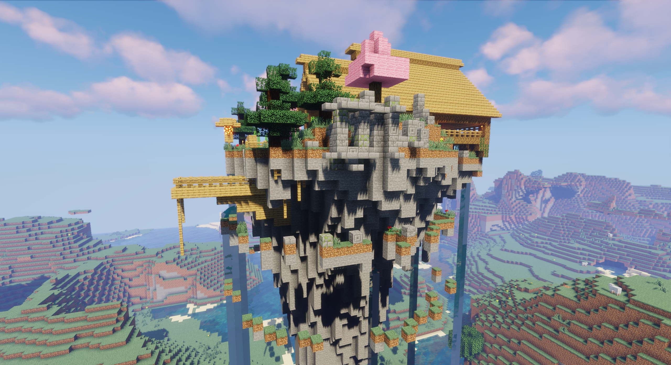 Интерьер японского дома в Minecraft с традиционной мебелью и декором