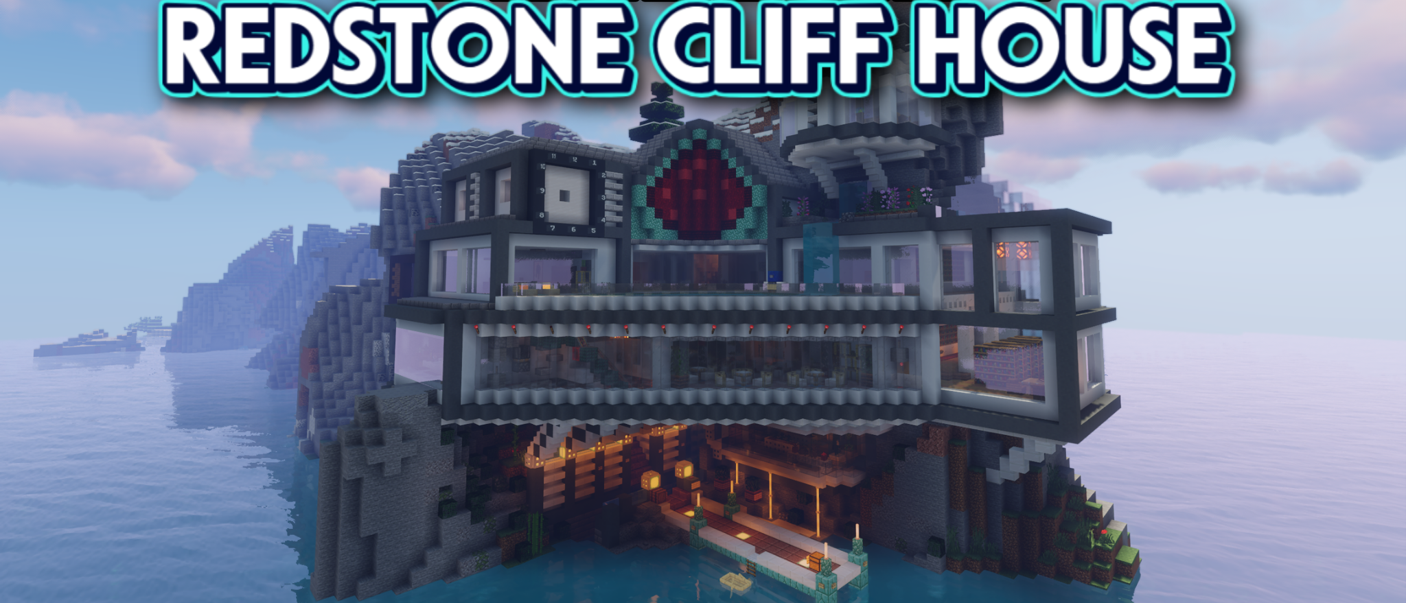Redstone Cliff House | Карта Майнкрафт
