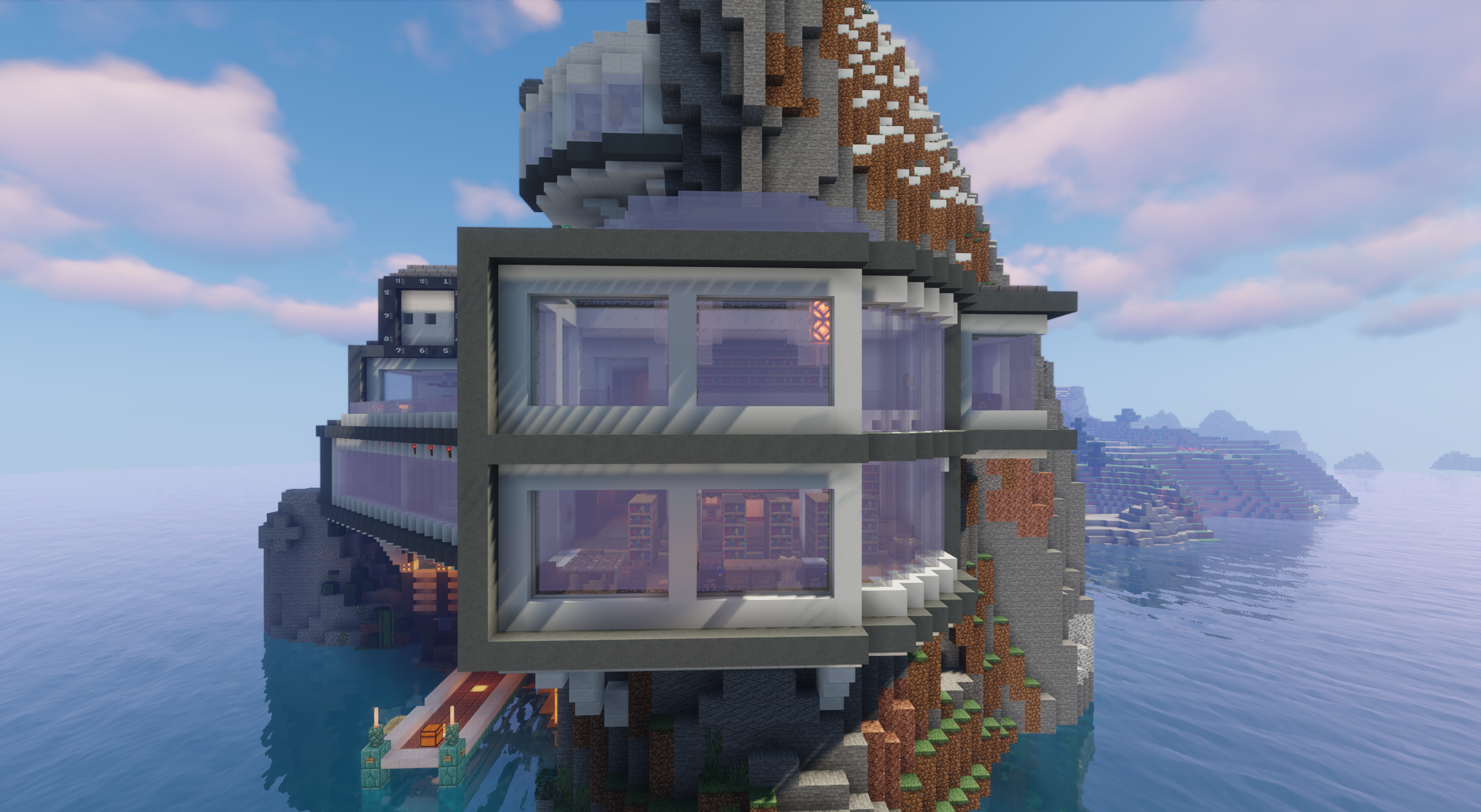 Интерьер умного дома в Minecraft с редстоун-механиками