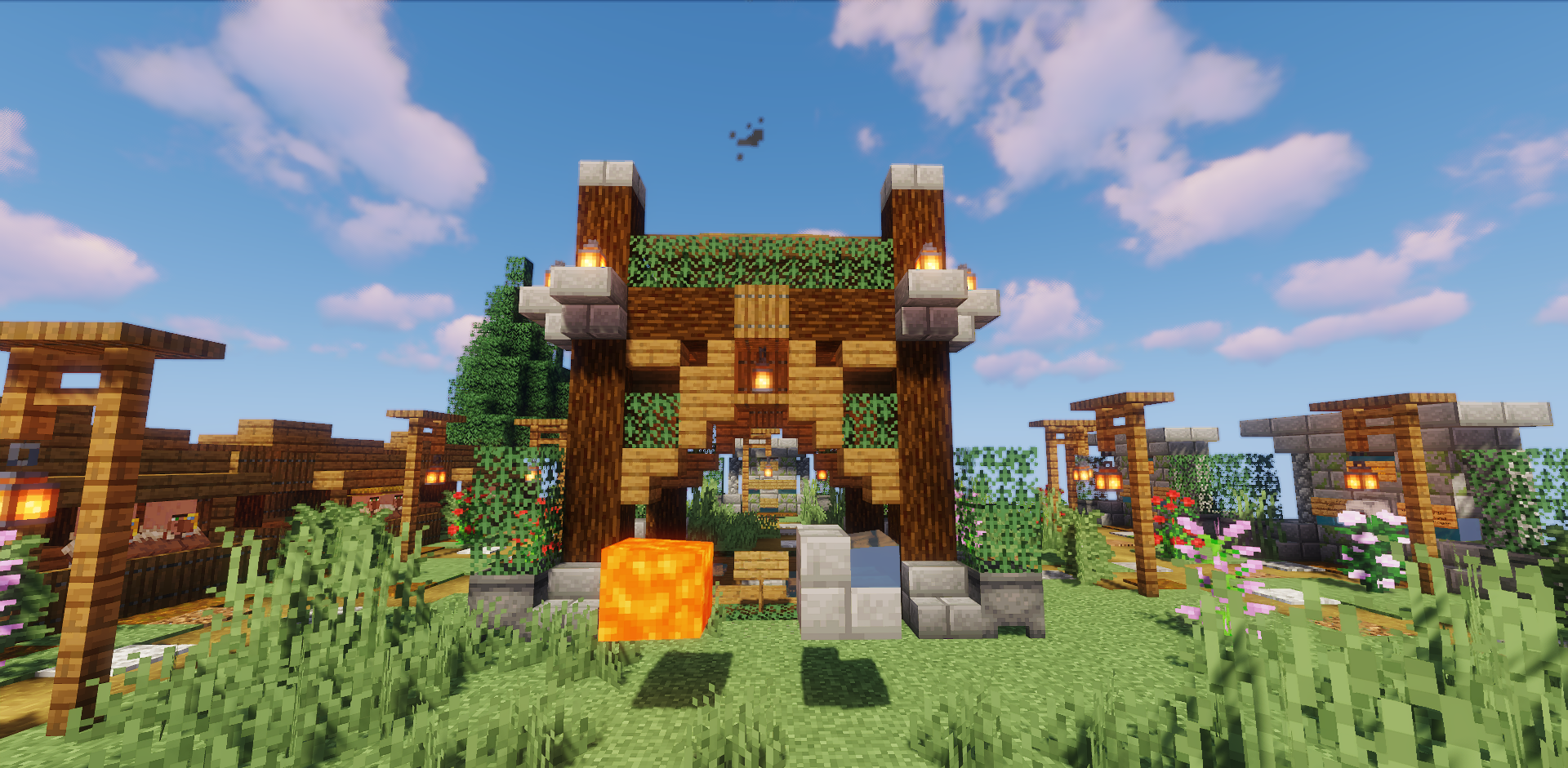 Интерфейс заданий и торговли в SkyBlock Chronicles of Nidarr