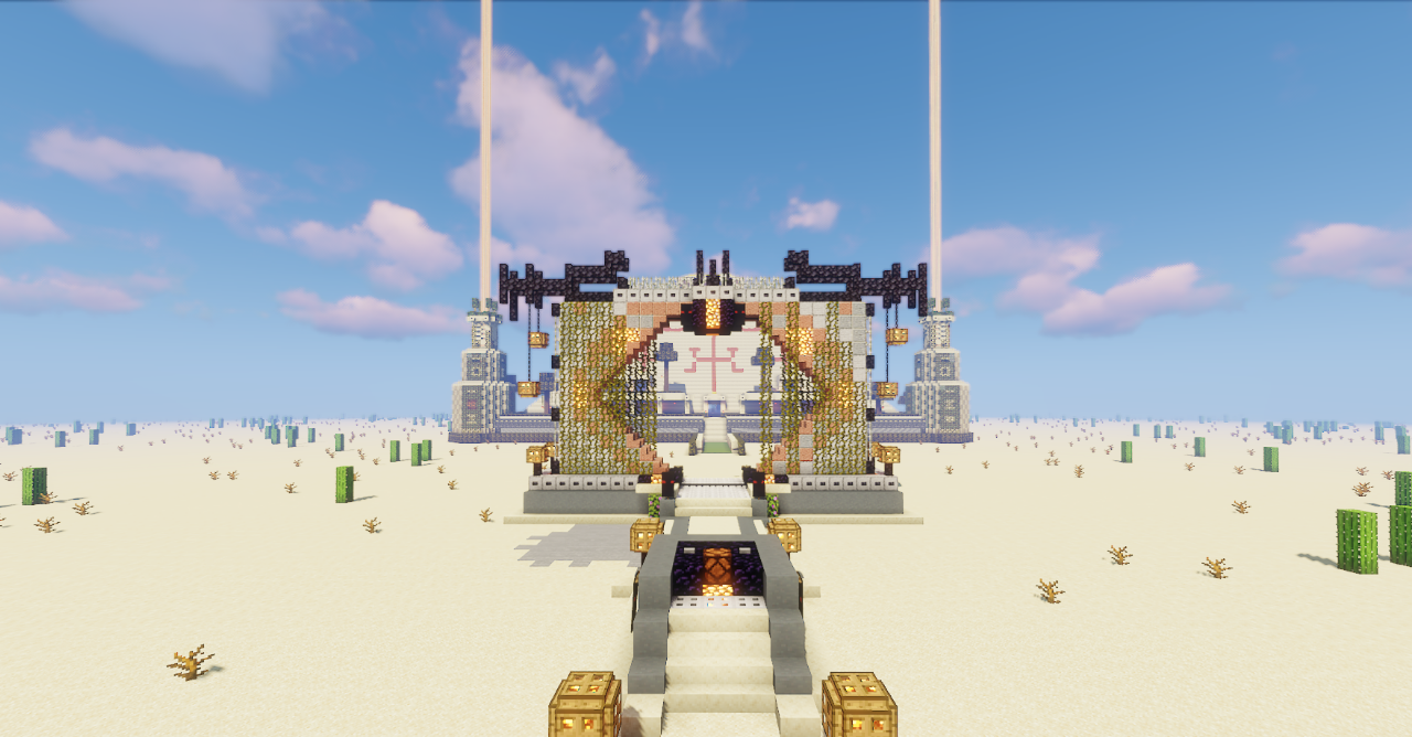 Игровой процесс Stargate Saga: активация звёздных врат в Minecraft