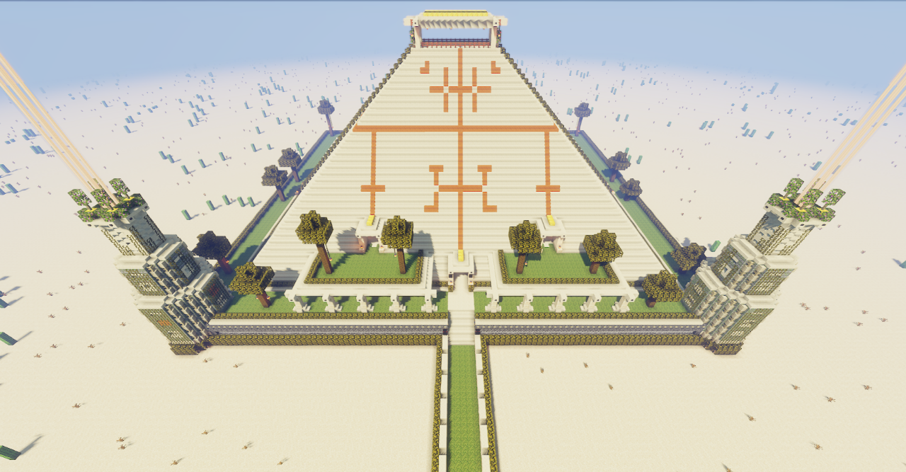Игрок исследует инопланетный мир в Stargate Saga для Minecraft