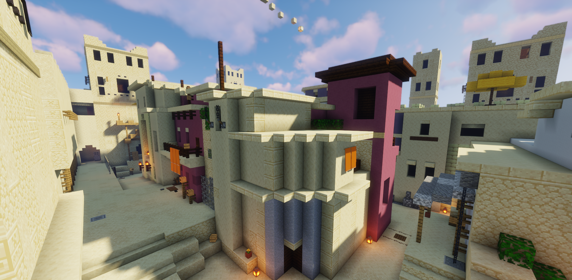 Внутренний интерьер зданий на карте The Mirage в Minecraft