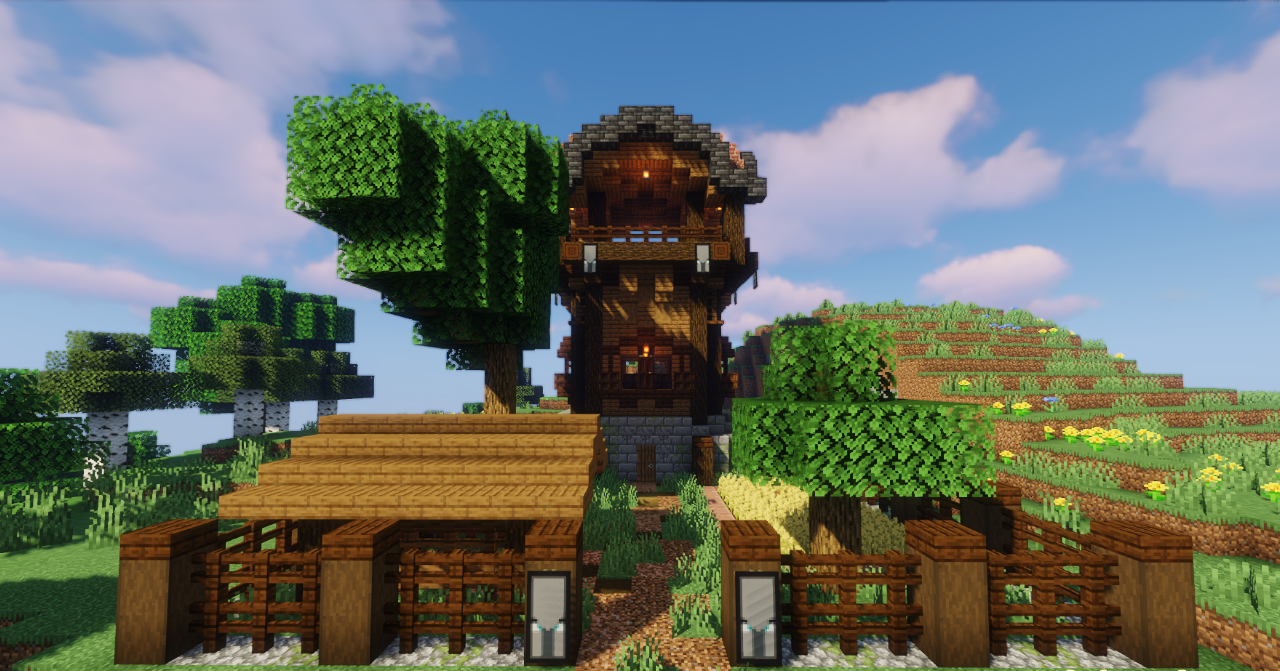 Сундук с лутом внутри аванпоста в Minecraft