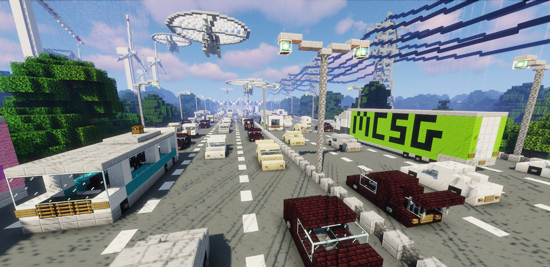 Меню выбора мира с установленной картой The Survival Games Highway